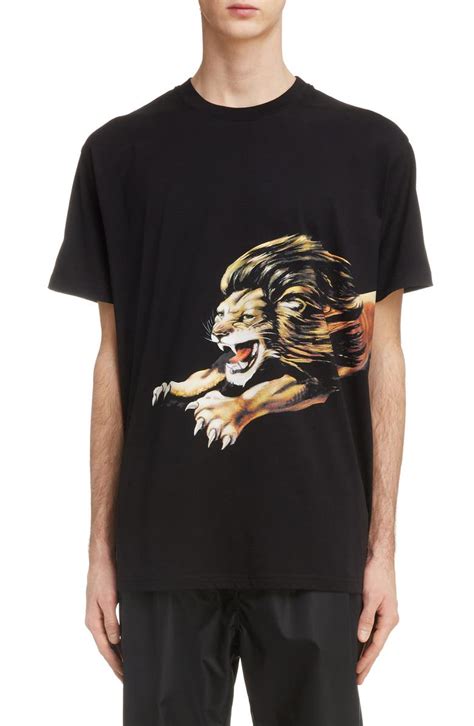 givenchy lions t shirt|Givenchy lion print t shirt.